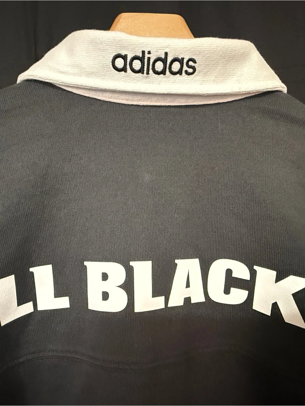 adidas Colorblock Rugby Shirt - Black/Blue/White/Orange All Blacks